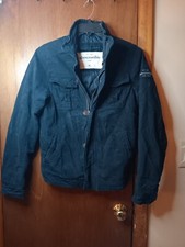 Abercrombie  Fitch Jacket Kids XLarge black Sentinel Coat Military Canvas