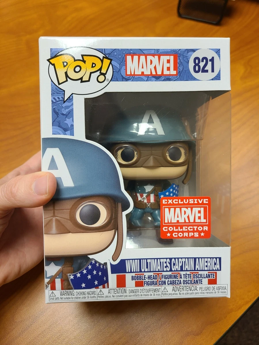 WWII Ultimates Captain America Funko Pop Marvel Collector Corps Exclusive