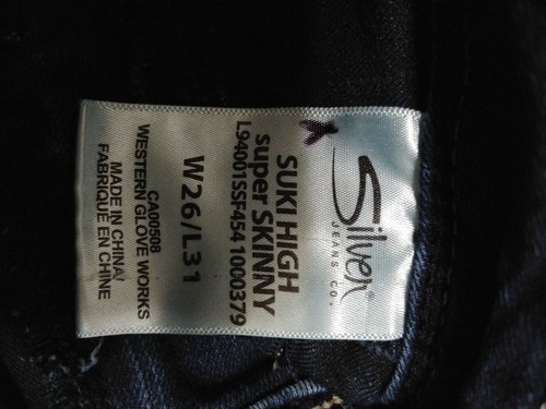 SILVER SUKI ***SIZE 26/ 31 Women's Jegging Jeans - Picture 5 of 5