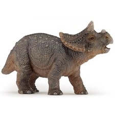 Young Triceratops Figure - Dinosaur - Hand Painted - Collectible - Papo 55036