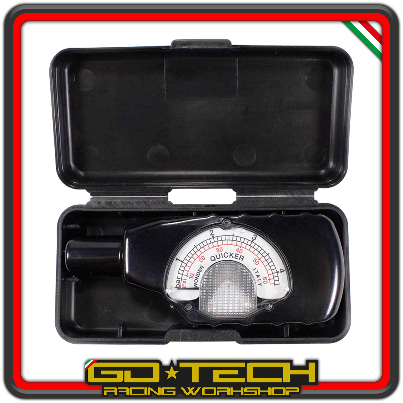 MANOMETRO CONTROLLO PRESSIONE PNEUMATICI MISURATORE GOMME WONDER QUICKER 4.3 bar foto 2