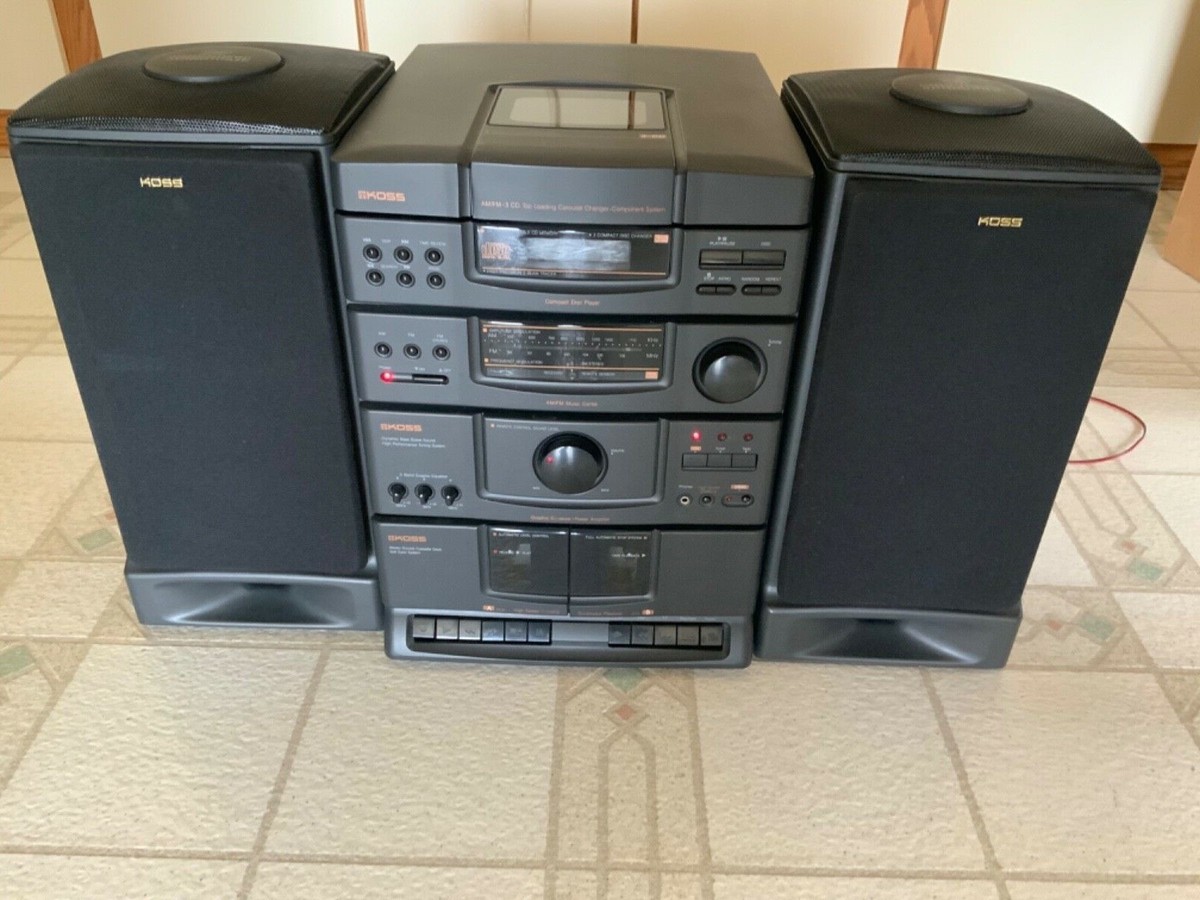 Koss HH-1802 Stereo System 3CD CHANGER/DUAL CASSETTE DECK | eBay