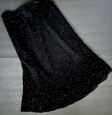 J Laxmi New York Black Beaded Skirt Size S-M