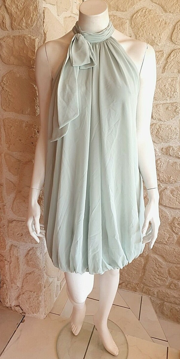 Robe Cocktail Mademoiselle Amour Modèle Quito - Vert - Taille 40 - Sans Manches - Neuf Avec étiquettes