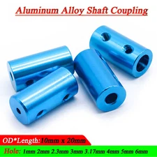 1-6mm Aluminum Alloy Rigid Shaft Coupling Coupler Motor Joint Connector For DIY