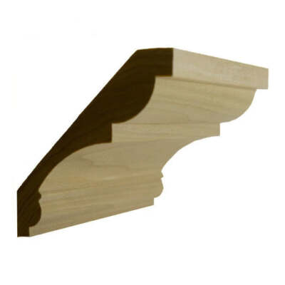 EWCR21 Crown 3/4'' x 4-5/8'' Unfinished 3-1/4'' High x 3-1/4'' Deep