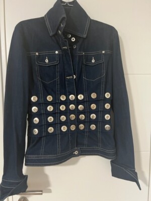 Gianfranco FERRE jeans jacket blazer Large/ It 46/US 12 (runs smaller, Medium)
