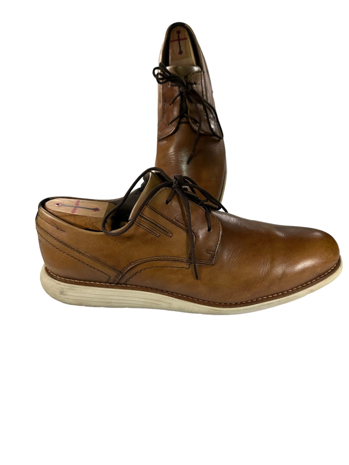 SAOLA Rockport Total Motion Mens Size 10.5 M Brown Leather Comfort Shoes