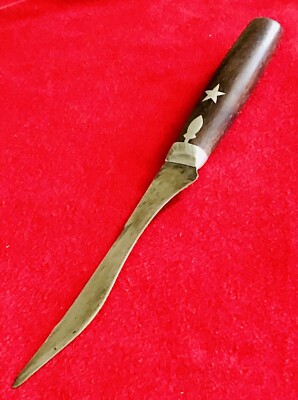GOODDELL ANTIQUE STAR & ACORN INLAY KNIFE-FOUND IN N.J. 120+ YEARS OLD