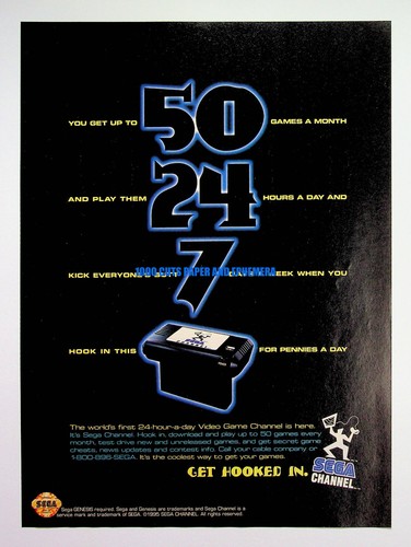 Sega Genesis Channel Adapter 1996 Trade Print Magazine Ad Poster ADVERT