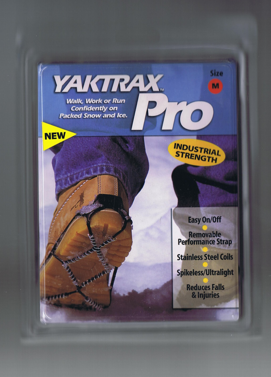 Yaktrax Pro Traction Cleats for Walking Jogging or Hiking on Snow and