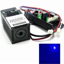 DC12V Focus 450nm 50/120/300/400/500mw Blue Dot Laser Diode Module 33*50mm