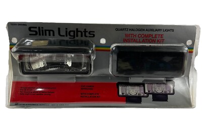 Custom Accessories Slim Lights Quartz Halogen Aux Lights Complete Kit New