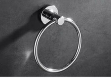 BH G Wall Mount Towel Ring Holder Sink Bath Hardware Accessory Polished Chrome