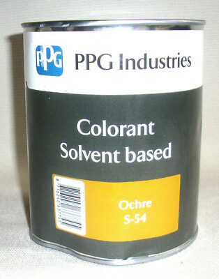 PPG  Colorant Solvent based 1 l OCKER Farbstoff auf Lösemittel-Basis Farbe Lack