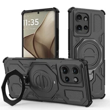 For Moto Edge 50 60 Pro Fusion Ring Stand Shockproof Rugged Military Grade Case