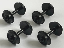 4 x Hornby Dublo Disc Plastic Wheelset for wagons/coaches, VGC spares, Wheels