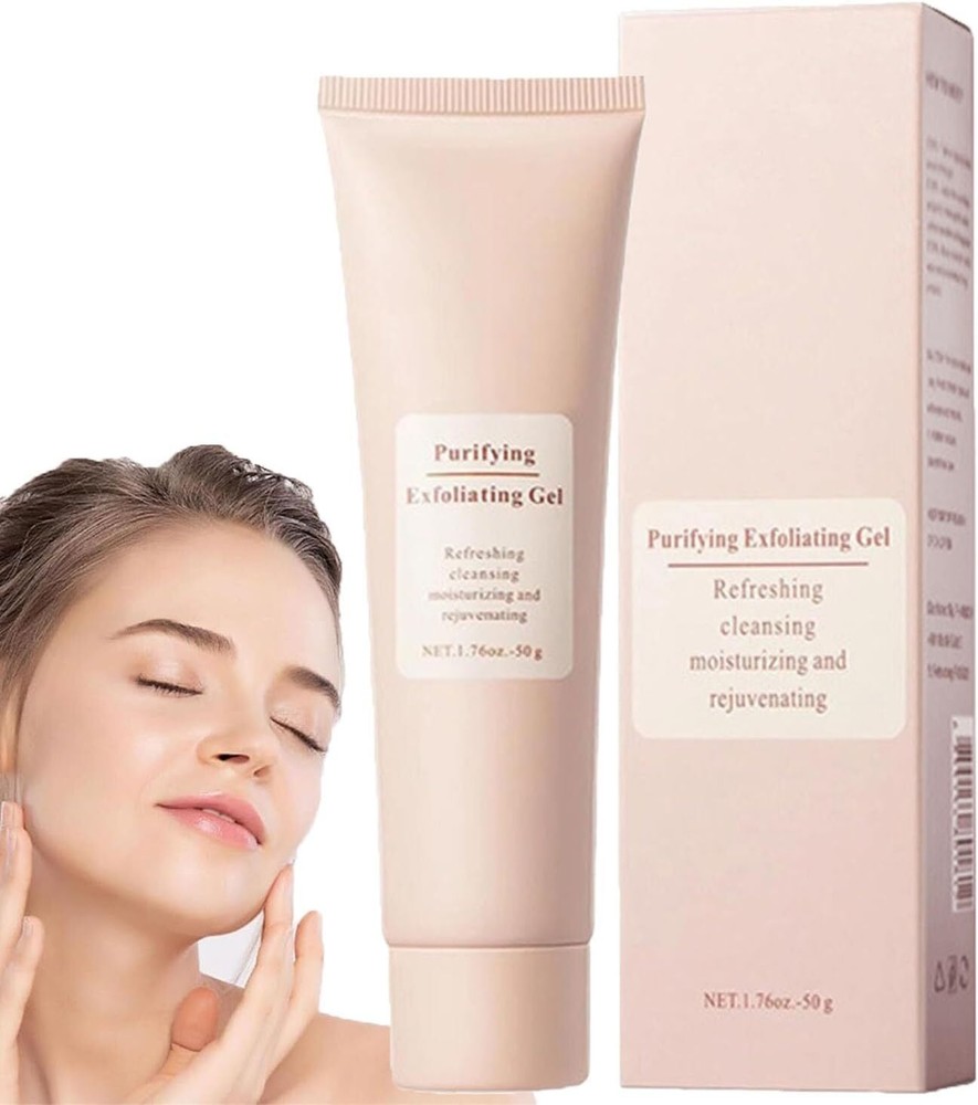 Purifying Exfoliating Gel,Gentle Exfoliating Gel for Face,Exfoliator Cleanser