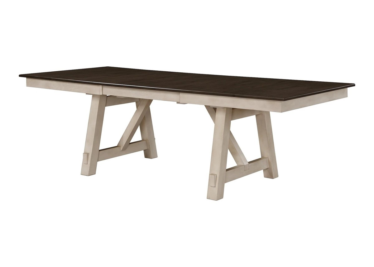 ODJ CHIEN66様 GOJANE Modern 7-Piece Extendable Rectangle Gray MDF Top