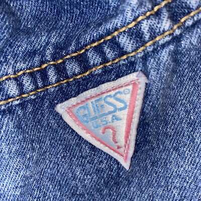 Vintage 80s Baby Guess Denim Mini Skirt by Georges Marciano Baby