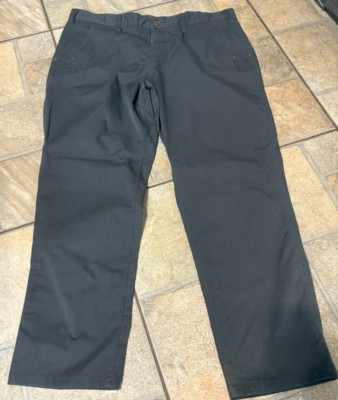 Carhartt Mens Rugged Flex Relaxed Fit Canvas Work Pants, Gray, Size 38X30