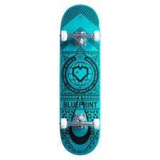 Skateboard Completo Blueprint Home Heart Black Green 8.25'' - Skateboards Pro