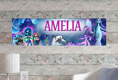 Ruby Gillman Teenage Kraken- Personalized Name Poster Customized Birthday Banner