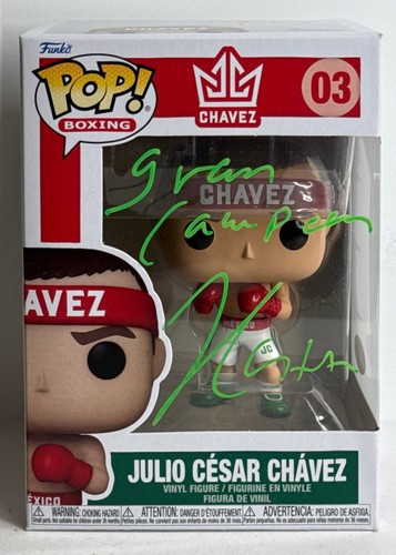 Julio Cesar Chavez Signed Boxing Funko #03 'Gran Campion' JSA WIT985553 - Picture 1 of 5