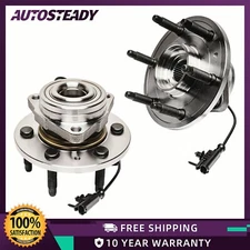 4WD Front Wheel Bearing Hub Pair for Chevy Silverado Tahoe GMC Sierra 1500 Yukon