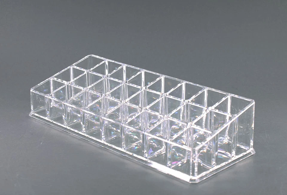 Акриловый органайзер чехол для макияжа и держатель помады или щетки с 24 отделениями - Изображение 4 из 4