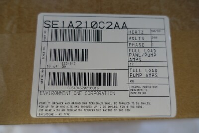 e/one sewer systems grinder pump alarm panel SE1A21OC2AA | eBay