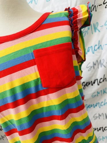 Girls Wildflowers clothing Retro Rainbow Romper size 16 EUC - Picture 3 of 13