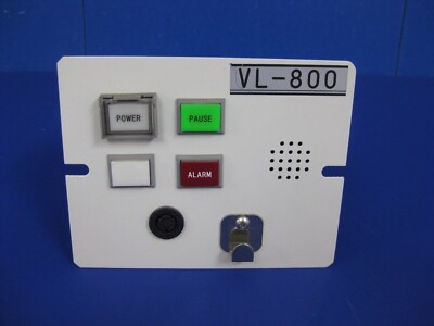 TEL Tokyo Electron VL-800 Control Panel, Power/Pause/Alarm, Used