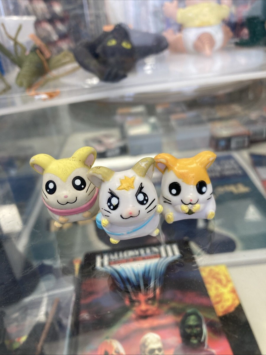 2 figurines Hamtaro :Sabou et Tortue-Ham / couvre-crayons ( pencil toppers ) Sabou et Tortue-Ham - Collection