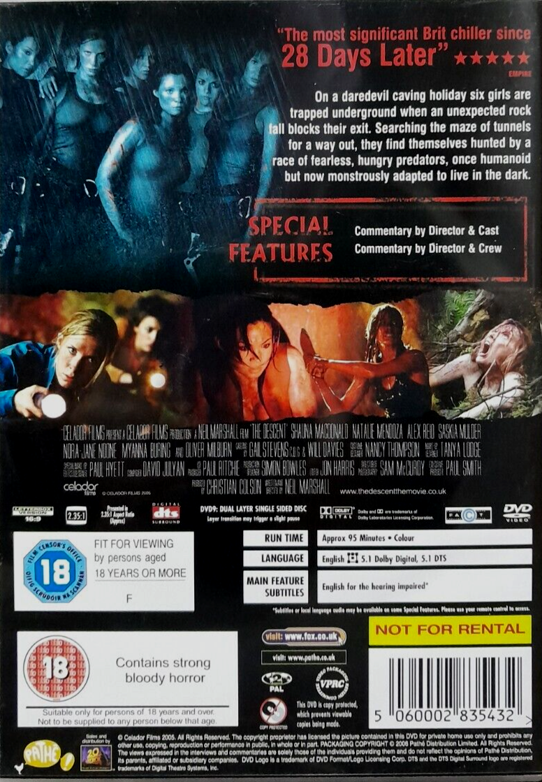 The Descent Plus 'The Omen FREE DVD Sampler' (DVD-2006, 1-Disc) Region