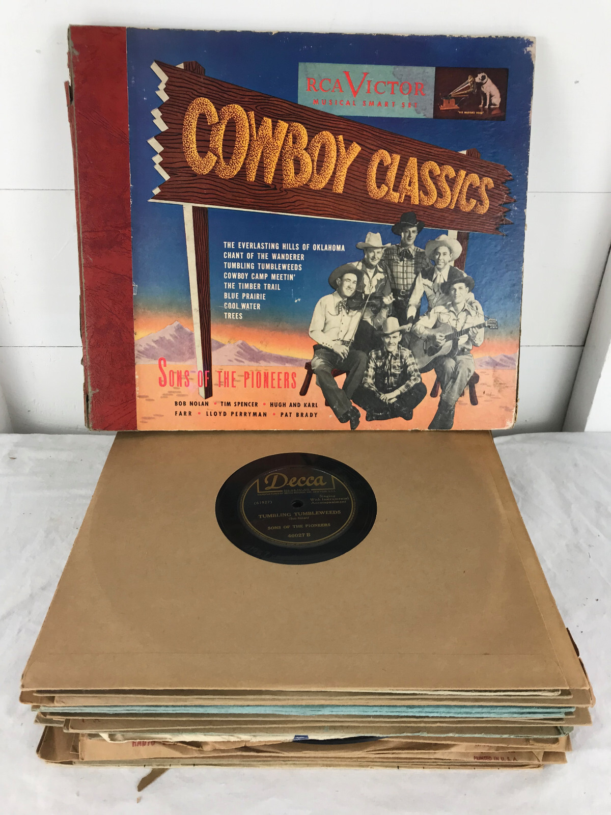 23 Roy Rogers - Sons of the Pioneers - 10"  78rpm Records - Vintage