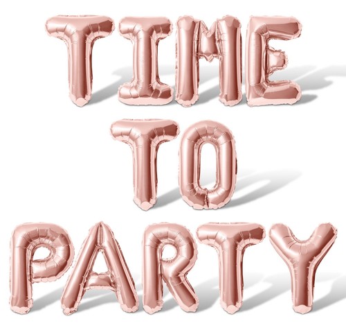 TIME TO PARTY Buchstabenballon - Junggesellinnenabschied Deko - Bridal Shower - Bild 51 von 55