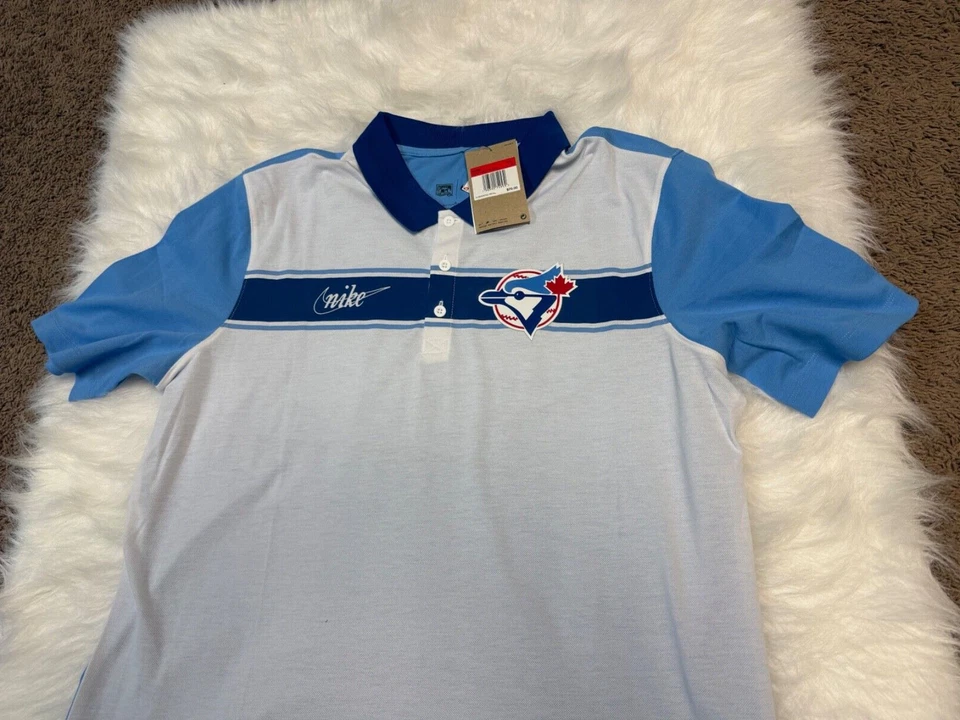 Camisa Polo Nike Toronto Blue Jays Rewind Strip Talla Grande Foto 2 de 4