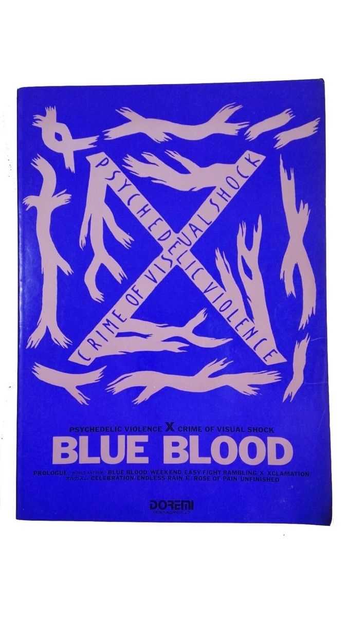 X Japan Blue Blood Band Score Sheet Music Yoshiki Hide Toshi PATA