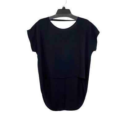 Akira Chicago Red Label Womens Black Short Sleeve Round Neck