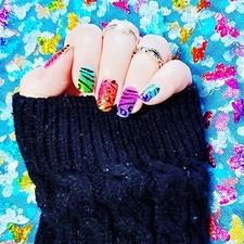 Color Nail Polish Strips  ZE0246    Please Read Description Below