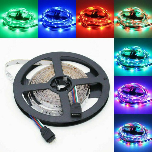 5M 10M 15M 3528 RGB LED Strip Lights Tape + IR Music Control Remote + Power - Picture 21 of 26