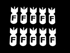 22X F Bomb Vinyl Decal Sticker Car Truck Laptop Lots of colors