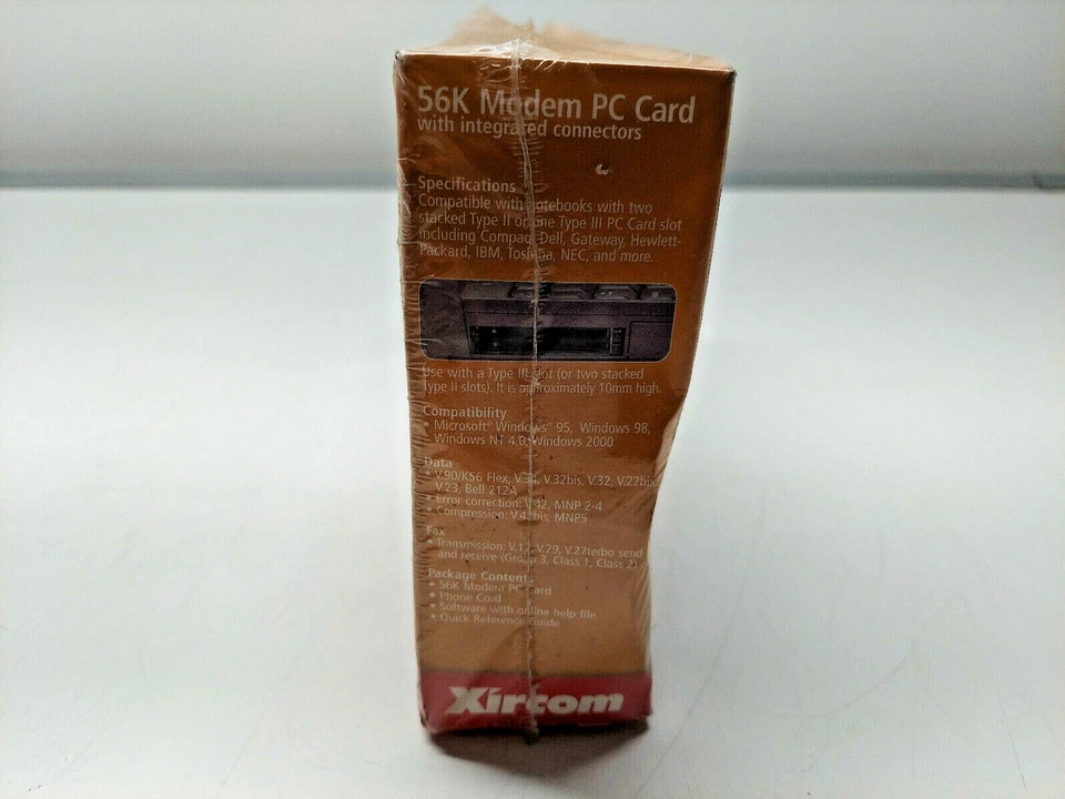 Xircom XM5600 Modem PC Card 10/100 Network 56K Modem PC Card Integrated - Image 4 of 4