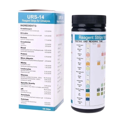 10 Parameter URS-10 Urinalysis Reagent Test Strips Protein PH Urine Analysis US - Picture 4 of 11