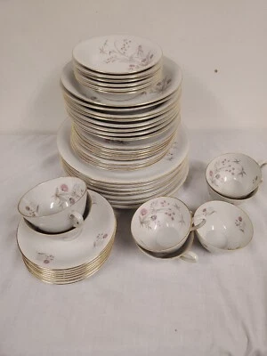Vintage Winterling Bavaria Germany Service für 6+ Extras rosa Blumen Goldrand - Bild 1 von 4