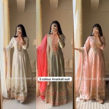 Gown Anarkali Dress Bollywood Pakistani Indian Wedding Suit shalwar kameez party