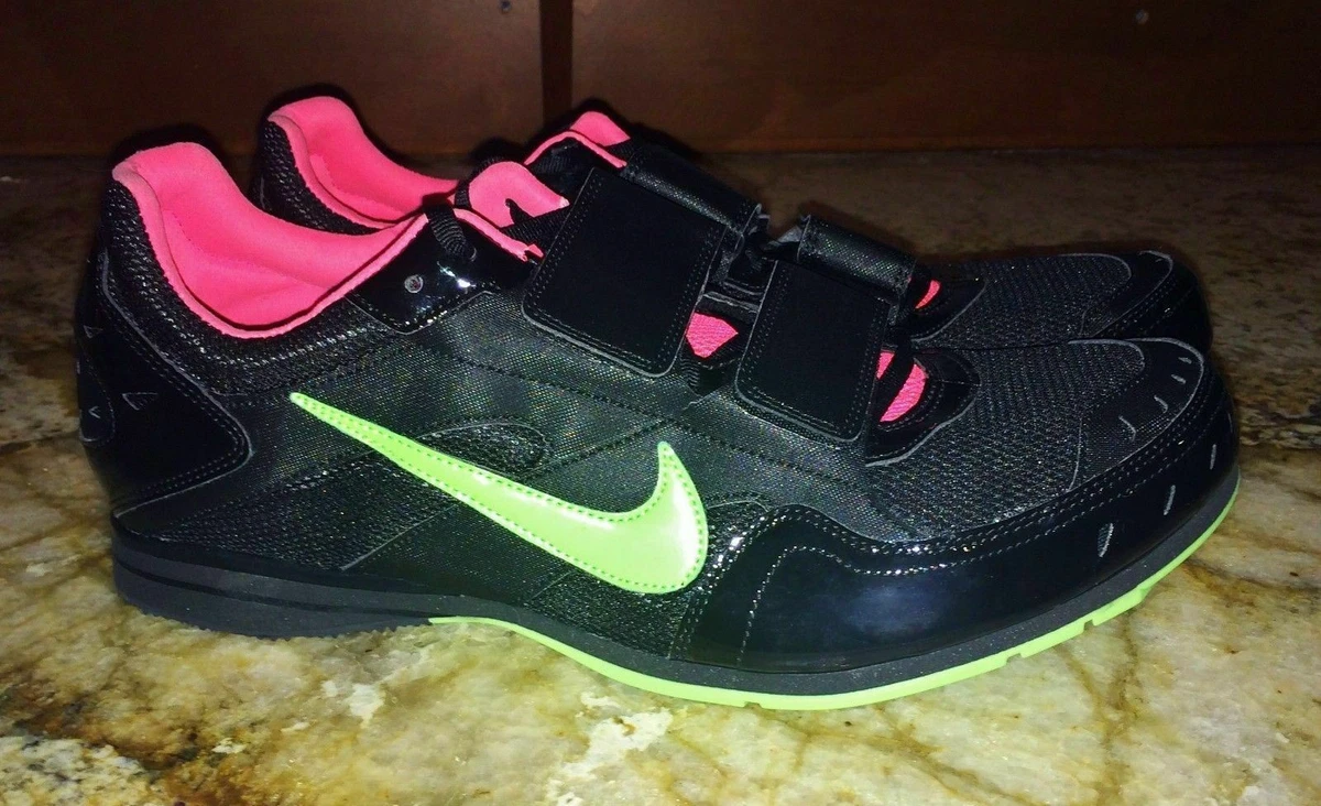 NIKE Zoom TJ 3 Black Hyper Punch Lime Triple Jump Track Spikes