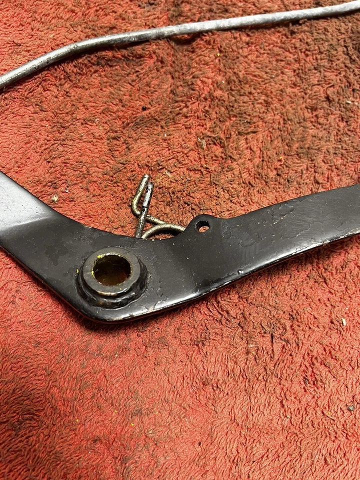 Kawasaki Ke100-B 1986 pedal de palanca de freno de pie con acoplamiento Foto 3 de 4