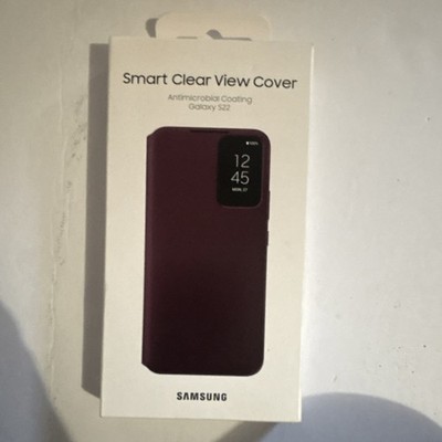 Samsung Smart Clear View Antimicrobial Cover for Galaxy S22 Purple